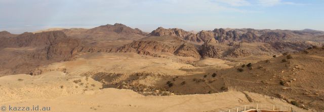 View west from Petra Panorama Hotel (photos by Dad)